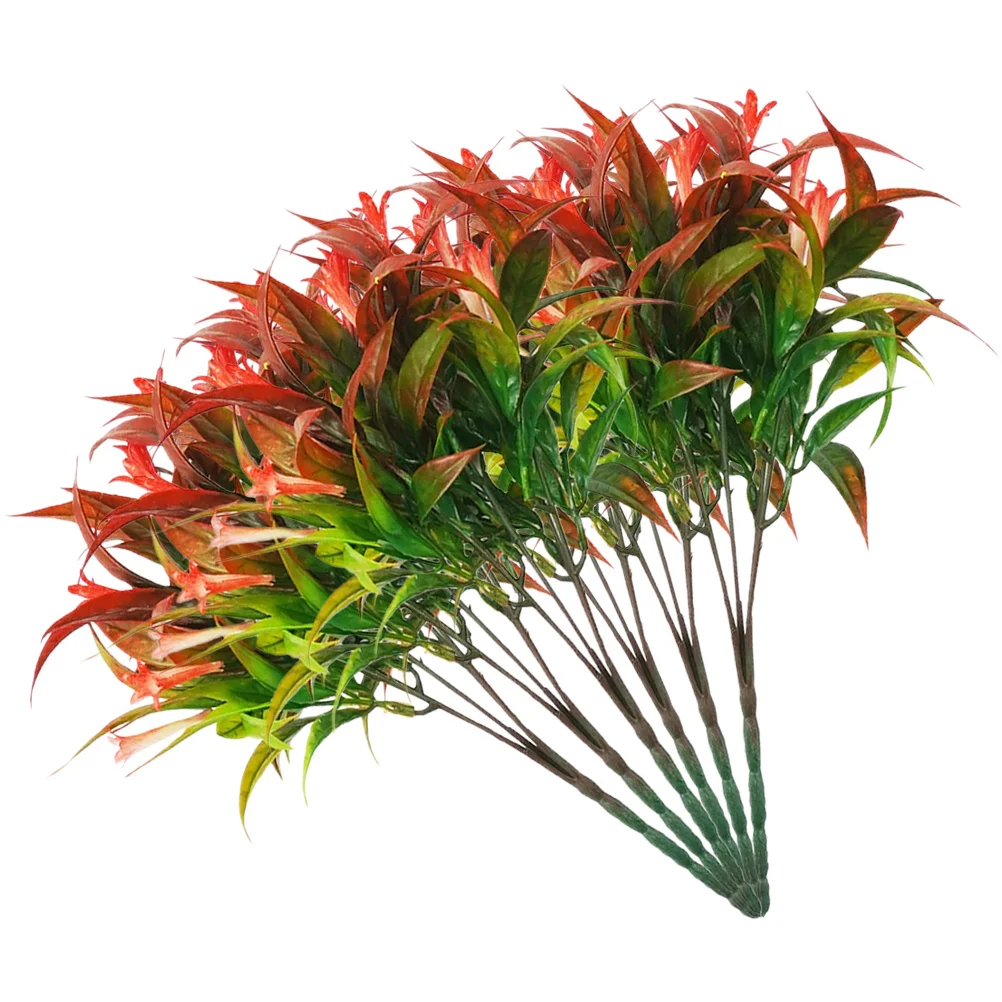 

6Pcs Simulation Flower Bouquet Fake Plastic Trumpet Flowers Artificial Home Decor Wedding Photo Prop Rustic Farmhouse Style