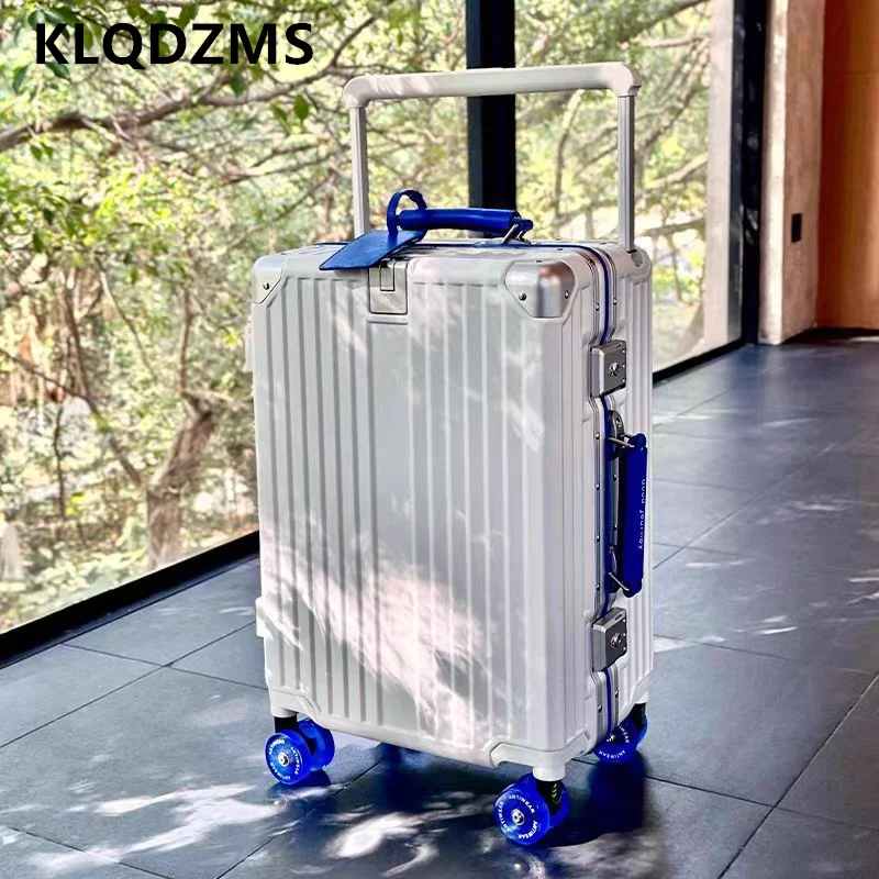 KLQDZMS Reisegepäck 24"26"28"30 Zoll Damen-Trolley mit großer Kapazität 20" ABS+PC Boarding Case Herren-Kabinenkoffer