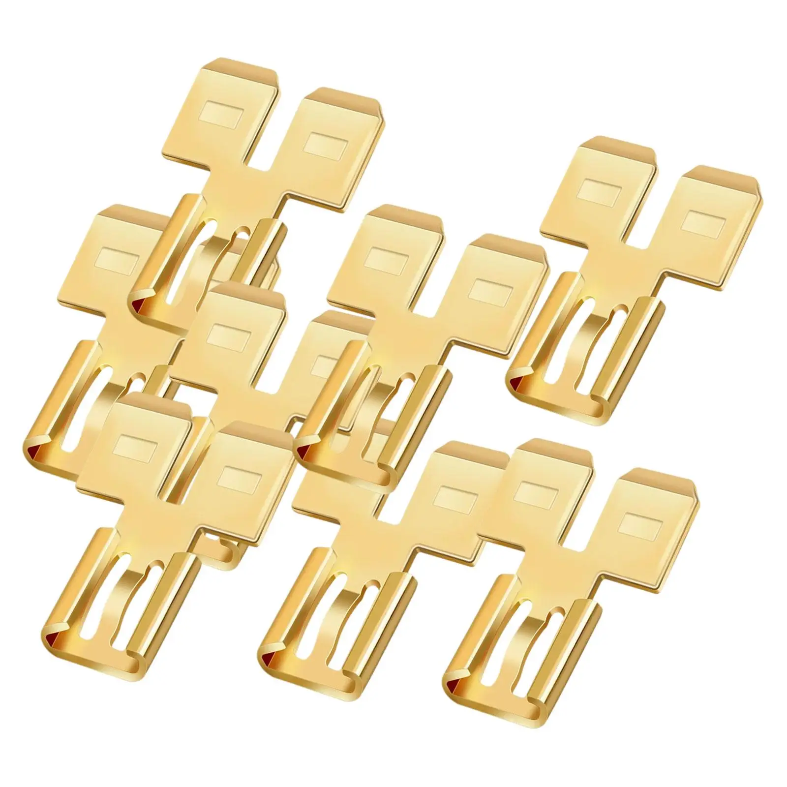 Double Piggyback Spade Connector Wire Crimp Portable Professional Power Equipment Non Insulated Convenient Male Single Female