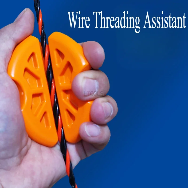 Effortless Auxiliary Wire Gripper Anti Slip Power Assisted Electrical Tools Rubber Material Anti Slip Wear Resistant Wire Puller