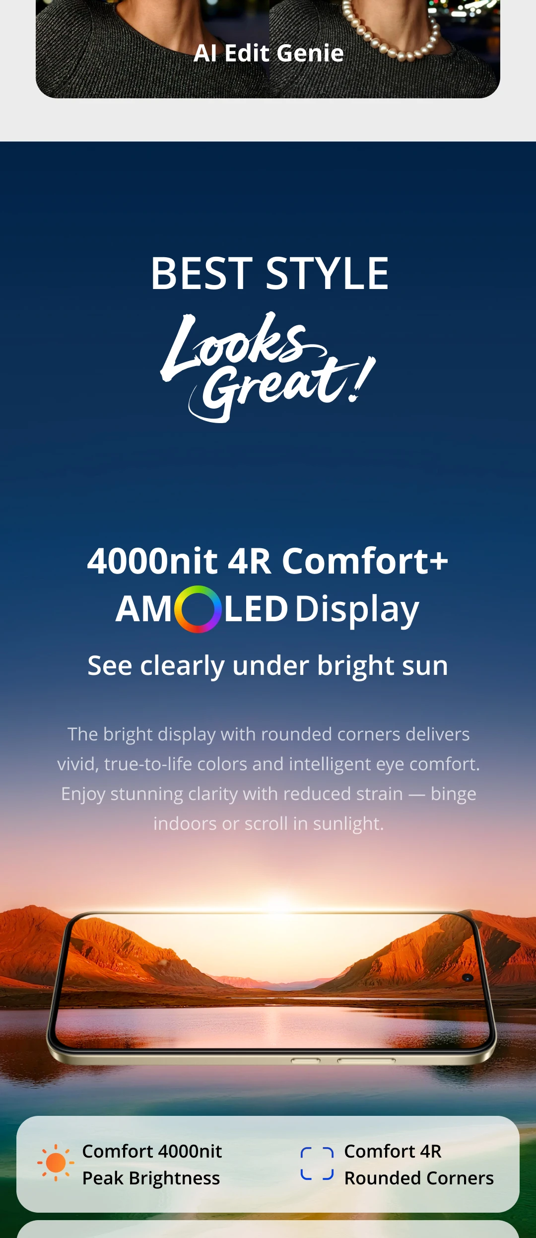 realme 15T 5G Smartphone NFC Dimensity 6400 Max Chipset Dual 50MP AI Cameras 6.57" 120Hz AMOLED Display 7000mAh Battery 60W