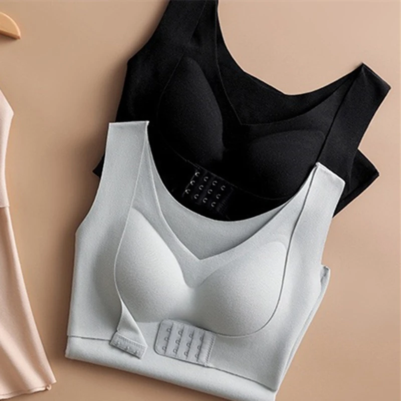 Damen-Herbst-Winter-BH-freie warme Weste mit Brustpolstern, der den Körperlift formt, gerafftes Design für bequemes Tragen