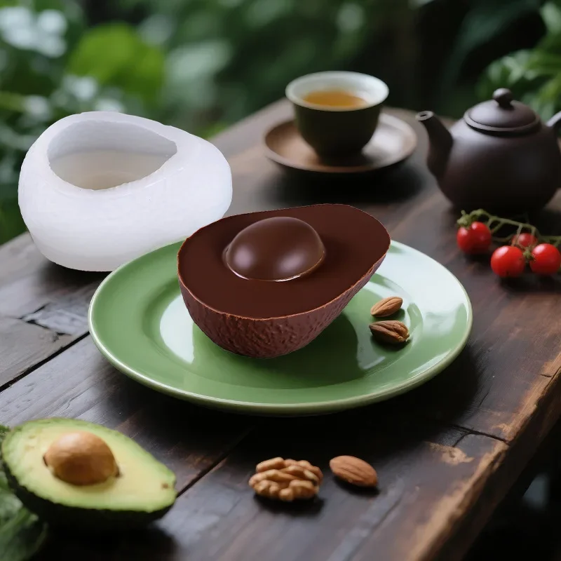 

3d Avocado Mangosteen Silicone Molds Fondant Mousse Cake Chocolate Mould DIY Dessert Jelly Ice Cream Cake Decorating Tools