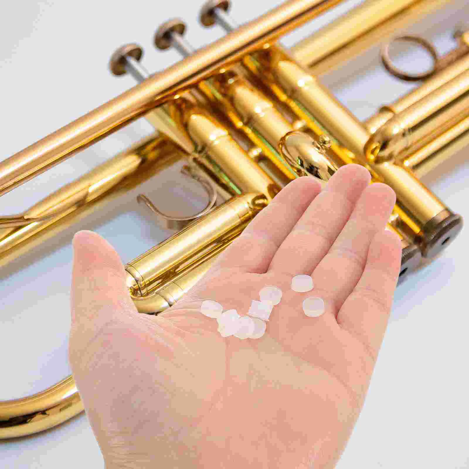 

10 Pcs Plugs Flute Sound Hole Repair Kit 080X080X030CM Silica Gel Silicone Covers
