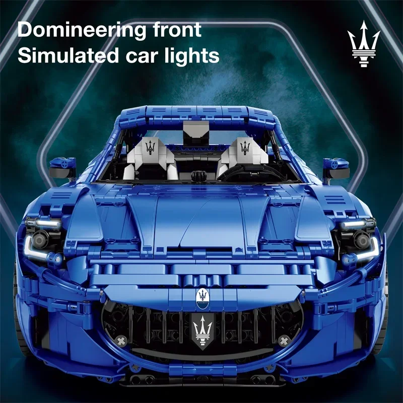 

5480 шт. MOC технический 1:8 спортивный автомобиль GranTurismo строительные блоки модель автомобиля кирпичи сборка игрушек для мальчиков подарок на день рождения