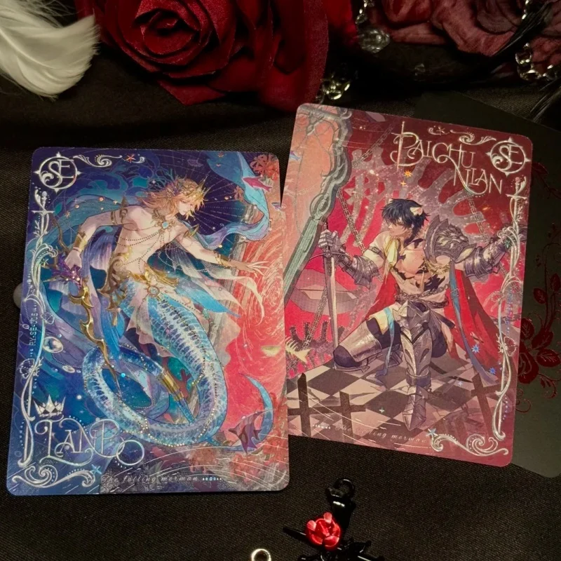 

Оригинальные карты Kayou The Falling Merman, глубокая морская мечта, Xi Lian Pack, коллекционная карта с новыми персонажами, карты-сюрпризы на день рождения