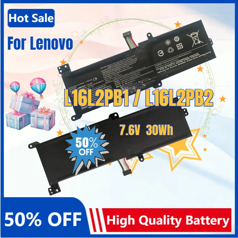 

L16L2PB1 L16L2PB2 Laptop Battery for Lenovo IdeaPad V330-14AST 320-14ABR 17IKB 17ISK 15IGM 520-15IKB V145-15AST V14-ADA L16C2PB2