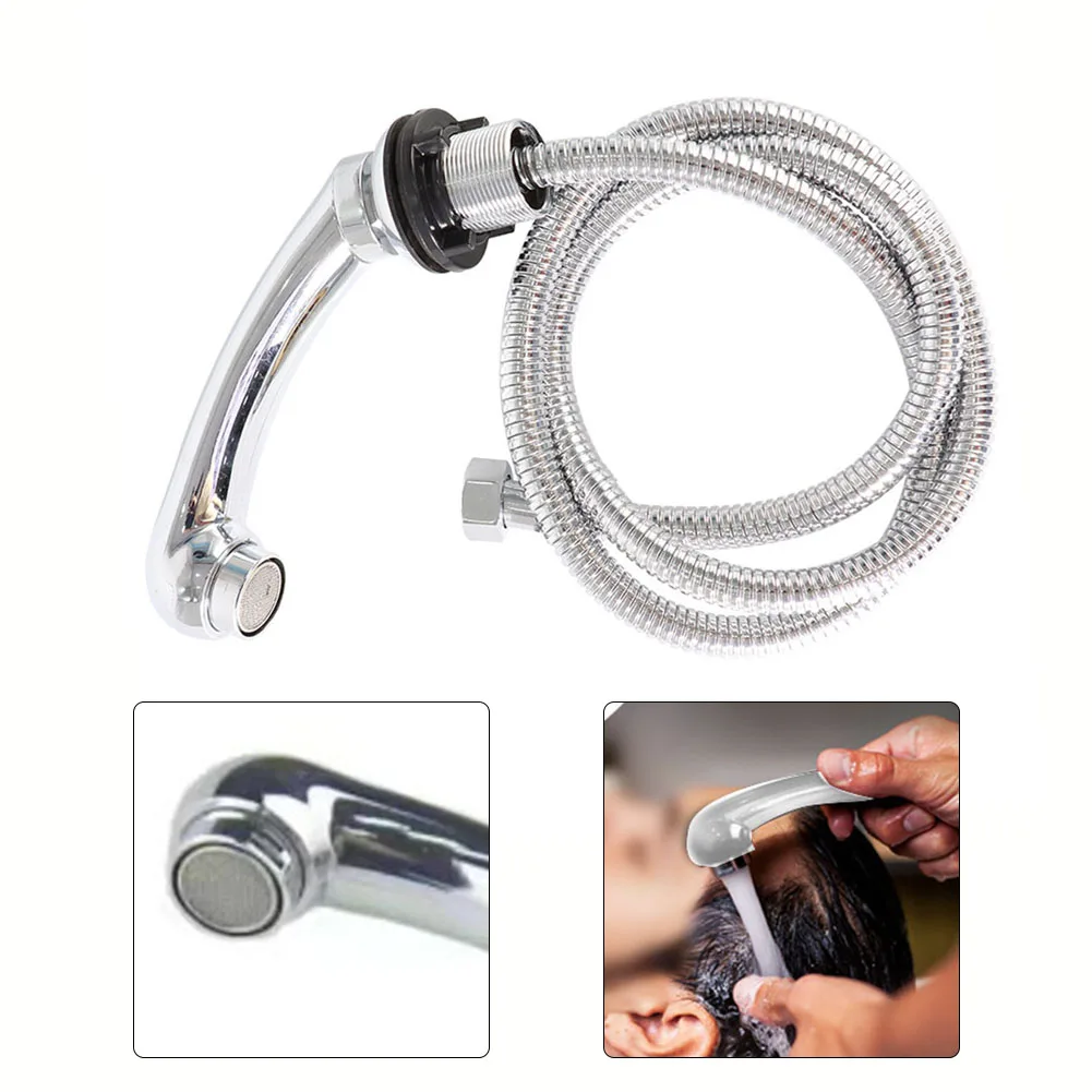 1pcs Shampoo Bed Bowl Shower Head Professional Hair Salon Shower Nozzle Hose Faucet Alloy ABS Replacement Parts