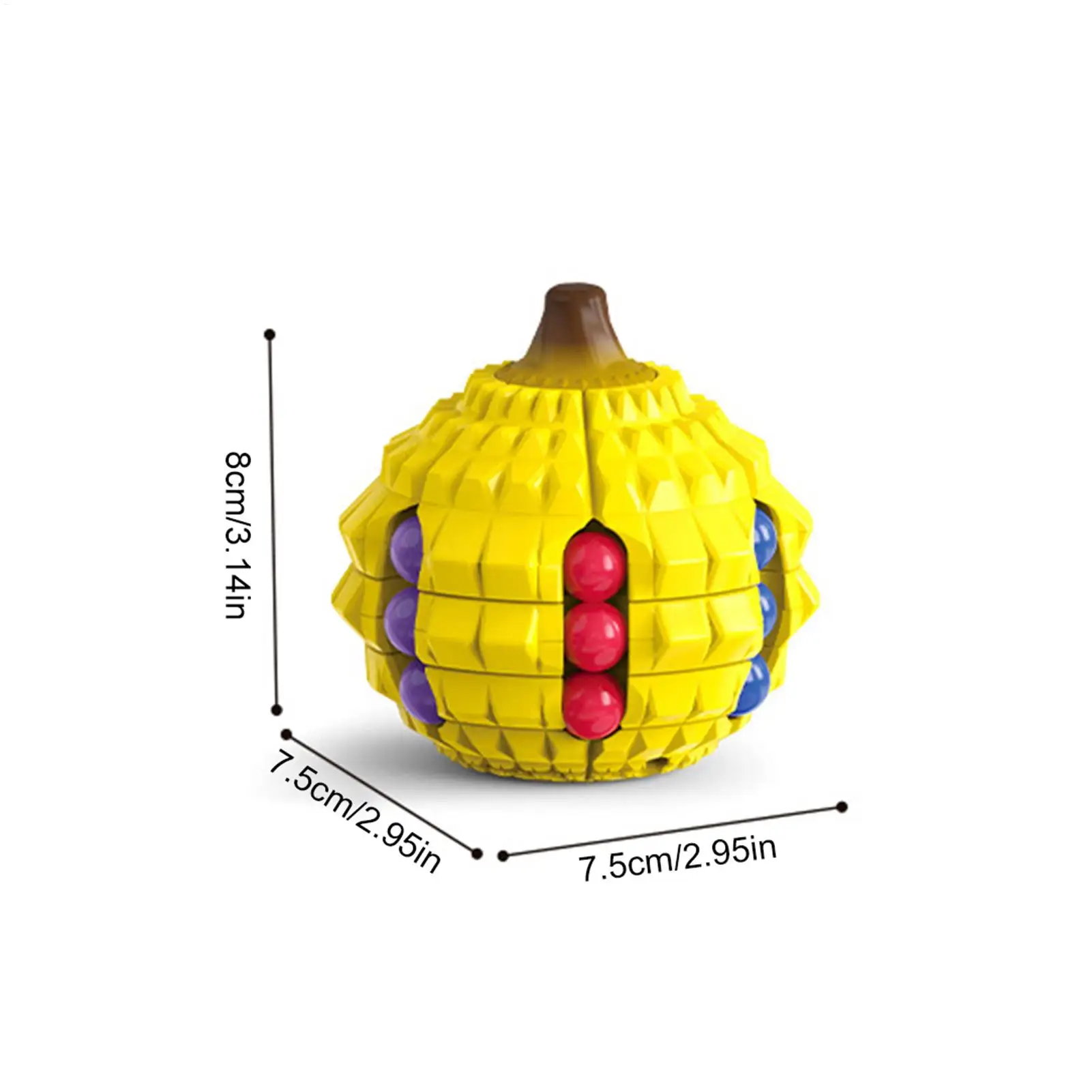 Fidget Puzzle Adults Durian Shape Rotating Bean Cube Game Entertainment Calming Gadget For Child Youth Men Women Family