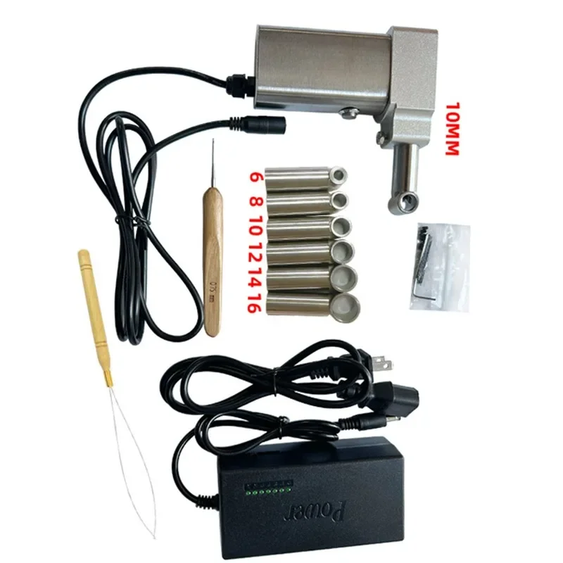 

Portable Electric machine a dreadlocks DIY Braiding machine dreadlocks machine making extension With 20 Crochet Hooks