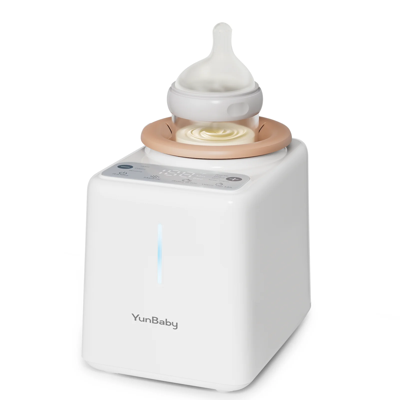 جهاز تسخين الزجاجات الدوارة بدون ماء من YunBaby - تسخين سريع، متساوي، هادئ، مدمج، سهل التنظيف لجميع الزجاجات #1