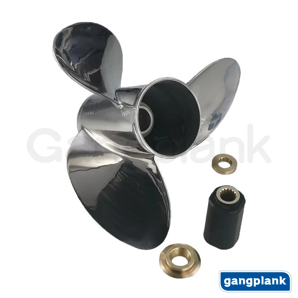 

Outboard Motor 14x21 Propeller for Yamaha Stainless Steel Propeller High Quality for Yamaha 150-300HP 14X21 15 Splines L Left