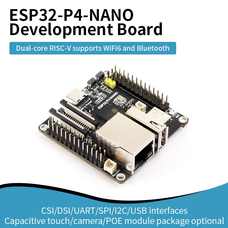 ESP32-P4-NANO Development Board, Based On ESP32-P4 Chip, RISC-V Dual-Core & Single-Core Processo