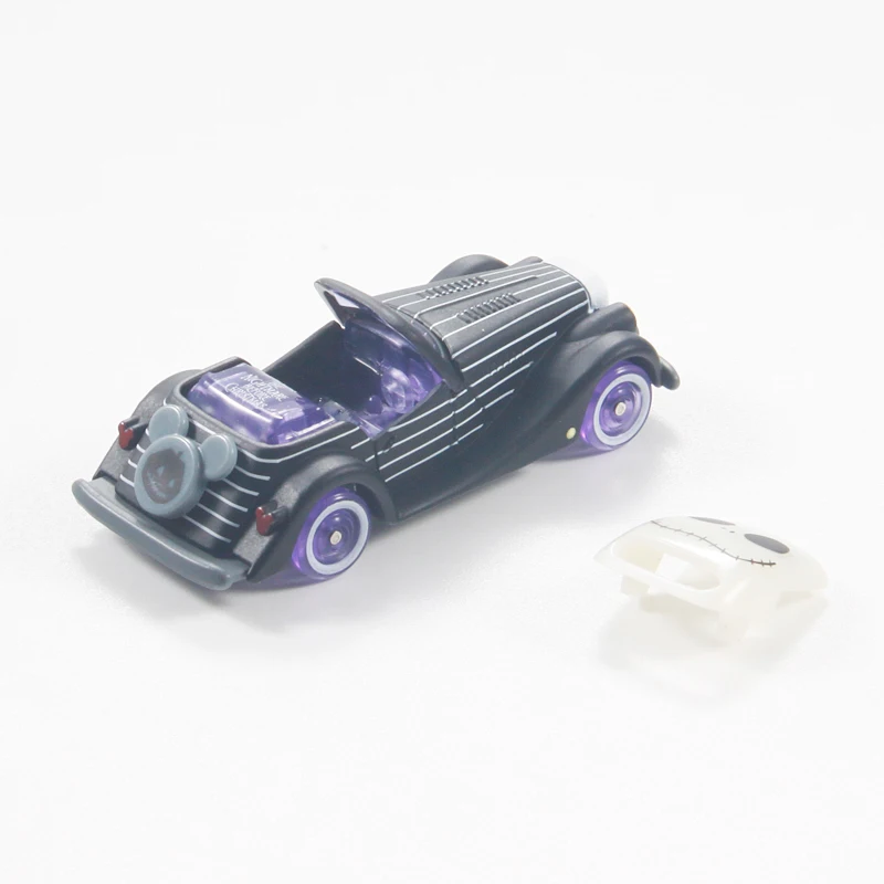 TAKARA TOMY-modelo de coche de aleación de Disney para niña, decoración de calavera Jack, coche clásico, juguete para niño, regalo de cumpleaños de vacaciones para niños