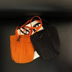 SMVP Pleated Solid Color Handbag Fashion Casual Original Design Creative Large Capacity Handbag 2025 New