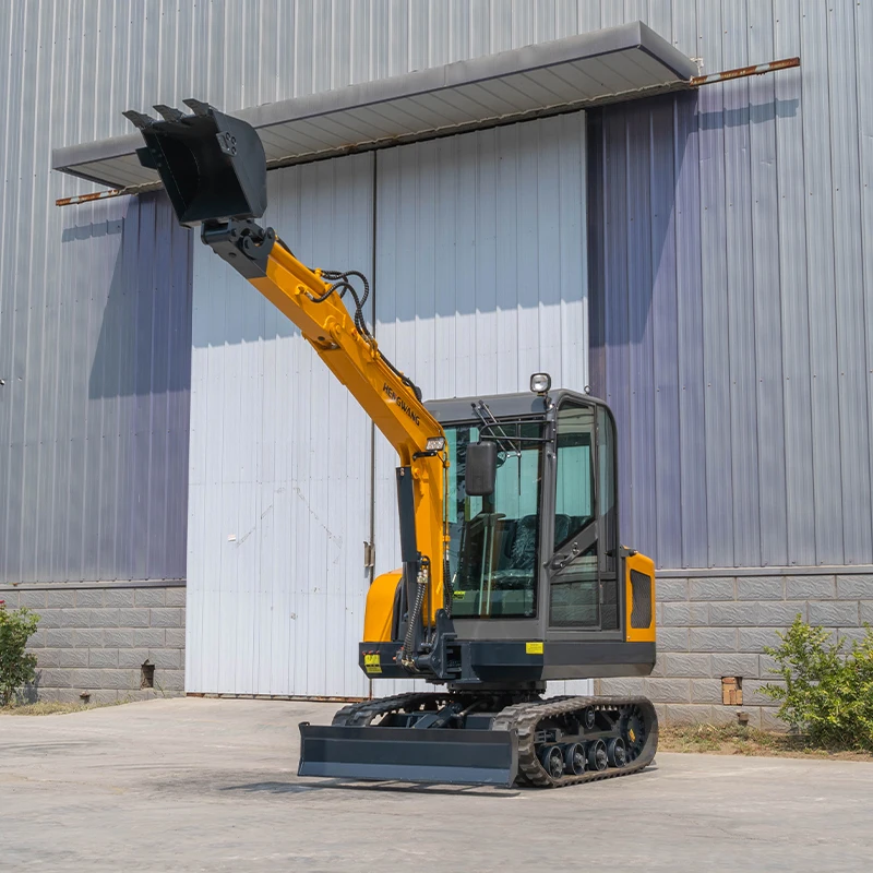 HW25 Mini Excavator 2.5t Mini Digger With Cab Diesel Engine  Construction Equipment  2 ton Compact Bagger With Bucket Custom