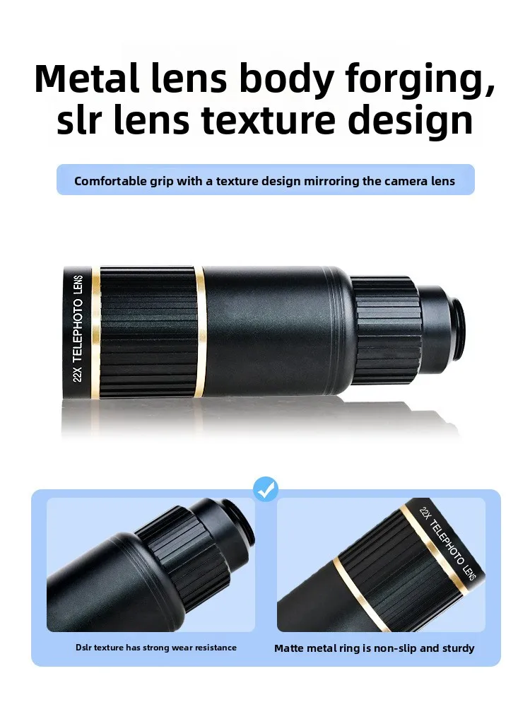 تلسكوب الحفلات الموسيقية للهاتف المحمول عدسة المقربة أحادية العين عالية الوضوح رؤية الموسيقى مهرجان اطلاق النار مجموعة عدسات الهاتف المحمول #5