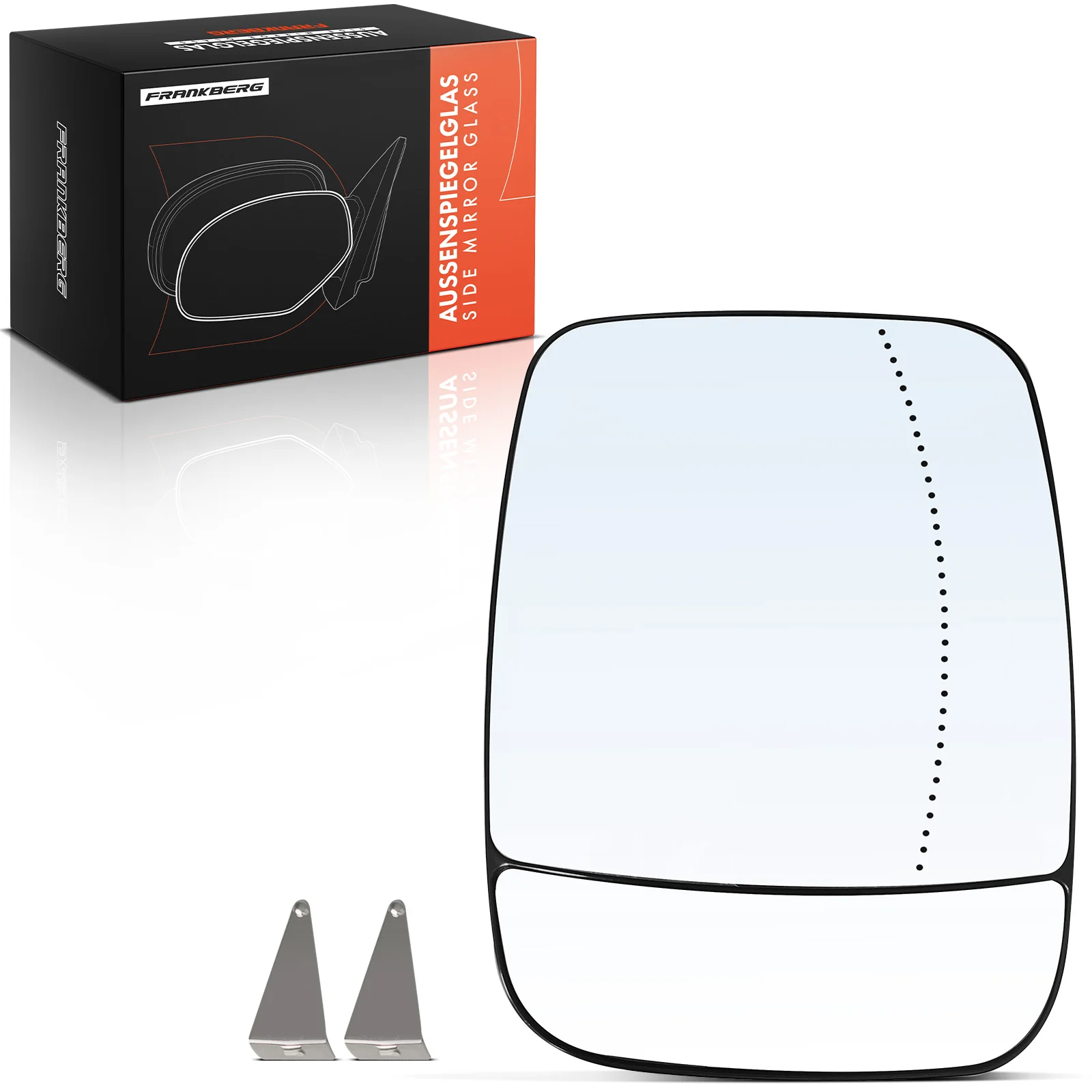 Frankberg 1x Spiegelglas Buitenspiegel Rechts voor Fiat Nissan NV300 Opel Renault 95517330 963651699R 6000618134 4422999