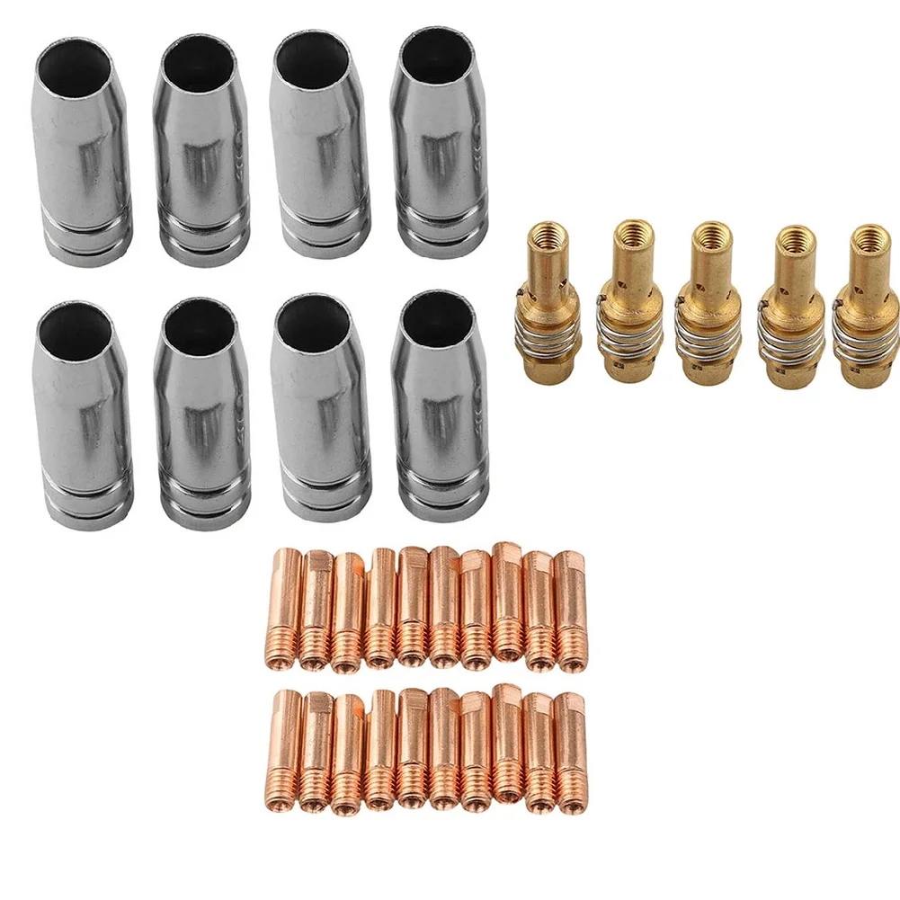 

33PCS Contact Tip Nozzle Parts Kit For 15AK For MIG Welder Tool Accessories 0.8/0.9mm Welding Nozzle Conductive Nozzles