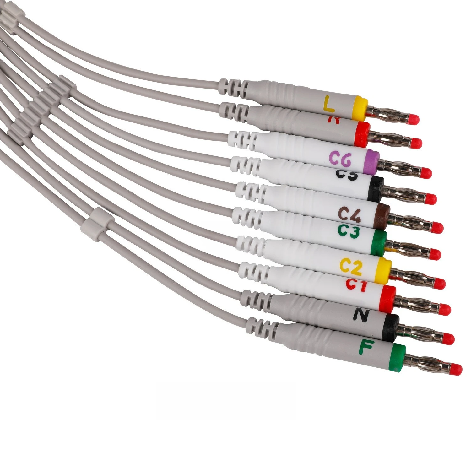 Compatible with Mindrays ECG Machine ECG Lead Wire 15 Pins 12 Leads EKG