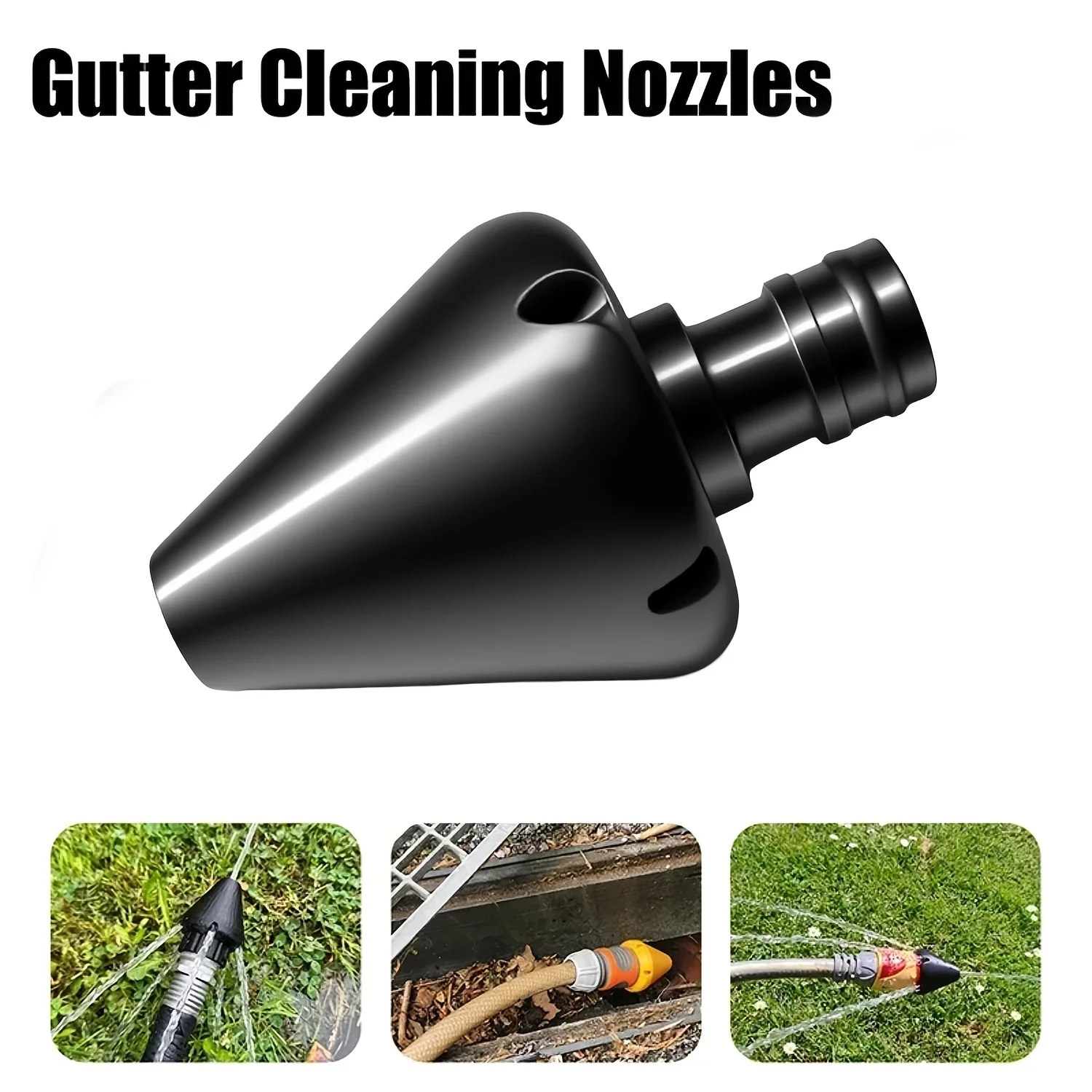 High Pressure Washer Drain Cleaning Nozzle Durable Pipe Flush Tool Gutter Ditch Sewer Maintenance Accessory view 5