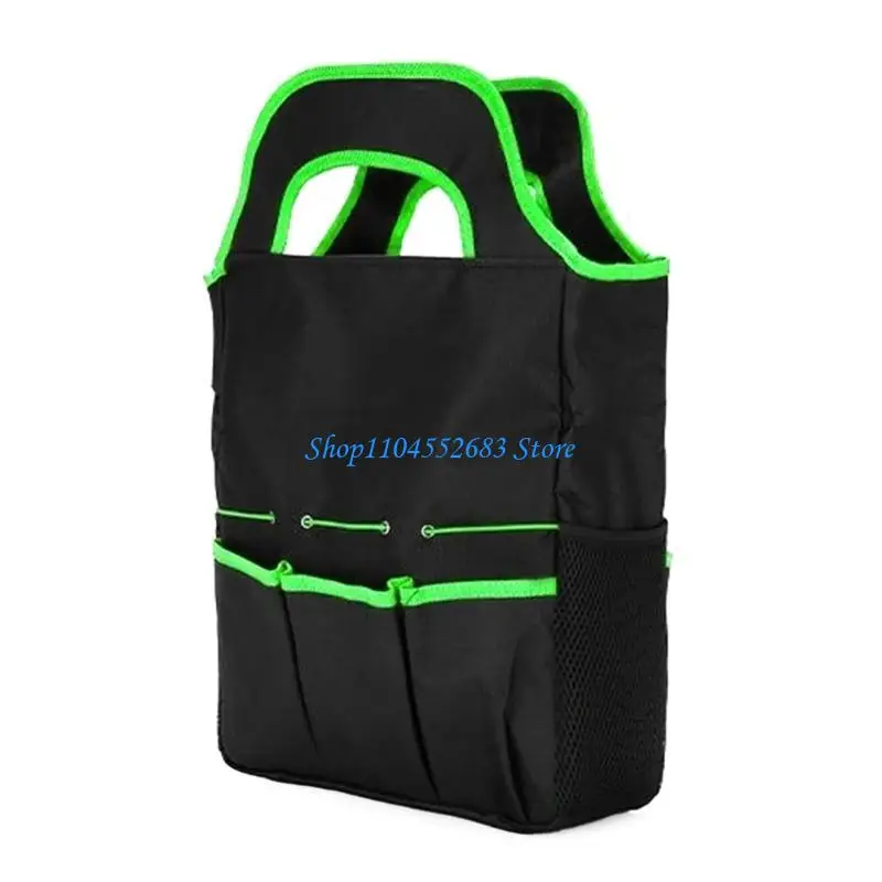

Y6GD Tool Bag 600D Oxford Fabric Garden Tool With Comfortable Carrying Handle Multiple Pockets Gardening Tool Holder