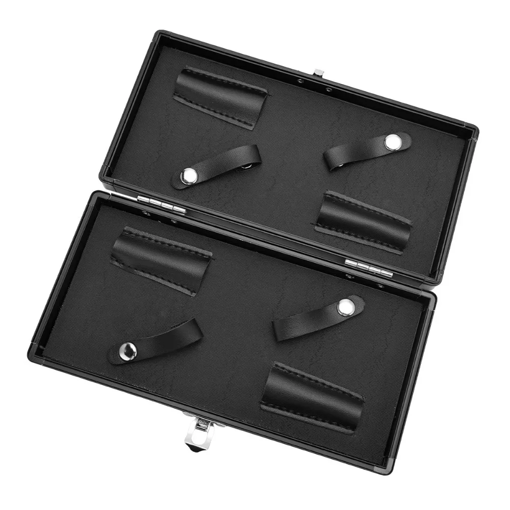 

Hairdressing Hair Scissors Storage Box Barber Tool Organizer Hard Leather Toolbox Portable Shockproof Fall Shears Storage Case