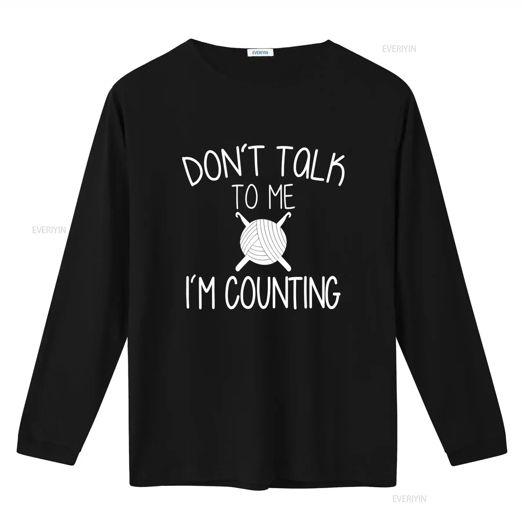 Don'T Talk To Me I'M Counting T Shirt Funny Knitting Knit Lover Yarn Knitter Crochet Design vintage Washed Breathable Versatile