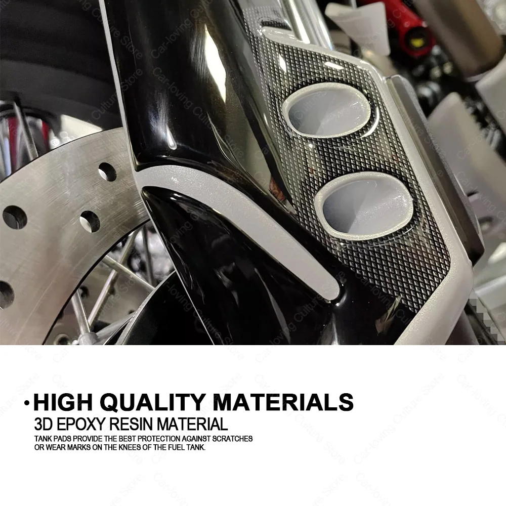 

Motorcycle Accessories Fender Protection 3D Gel Epoxy Resin Stickers Anti-Slip Waterproof Sticker For V85TT V85 TT