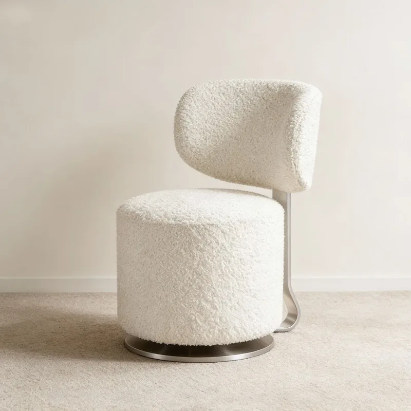 Rotating makeup stool living room bedroom B & B creative rotating backrest dressing chair