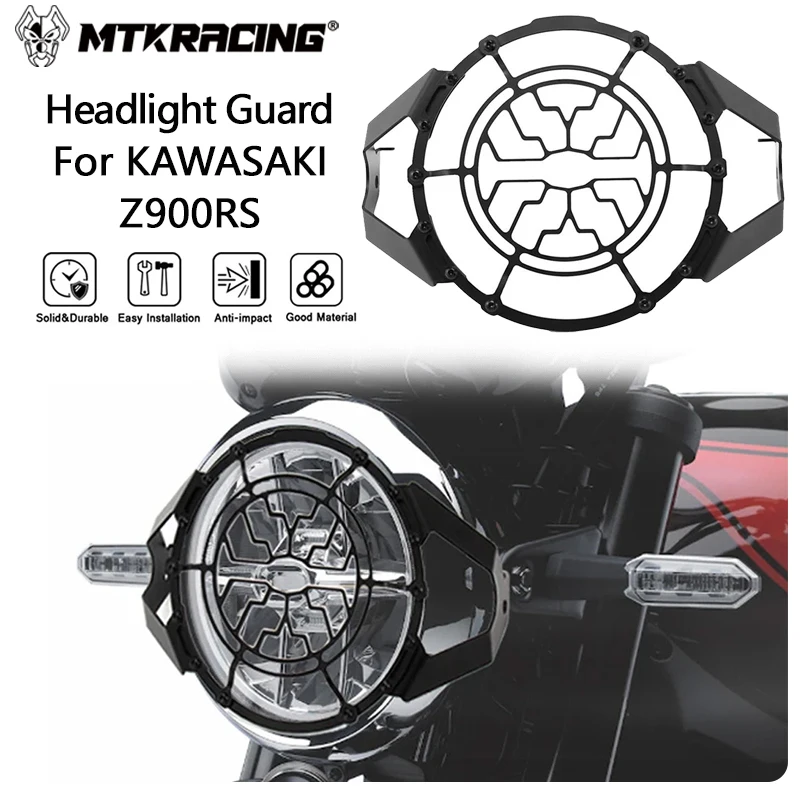 

MTKRACING Headlight Guard For KAWASAKI Z900RS 2020 Motorcycle Headlight Head Light Guard Protector Cover Protection Grill