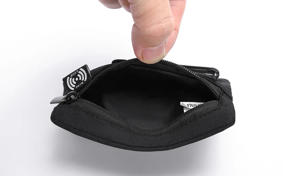 Travel Security Money Bag RFID Blocking Card Holder Purse Hidden Clip Stash for Men Women Secret Pocket Waist Pack Mini Wallet