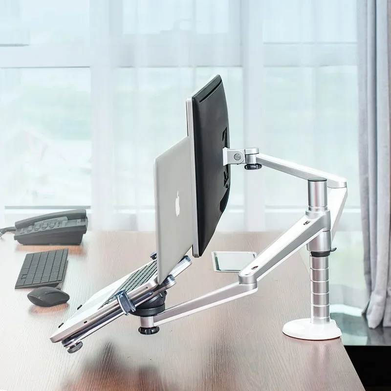 OA-7X Laptop Desktop Computer Stand LCD Monitor Stand Dual-purpose Computer Stand Lifting Structure