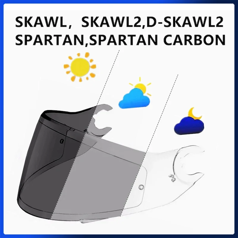 

Фотохромные линзы, защитные линзы для шлема для SHARK Skwal Spartan D-Skwal Skwal 2 D-Skwal 2