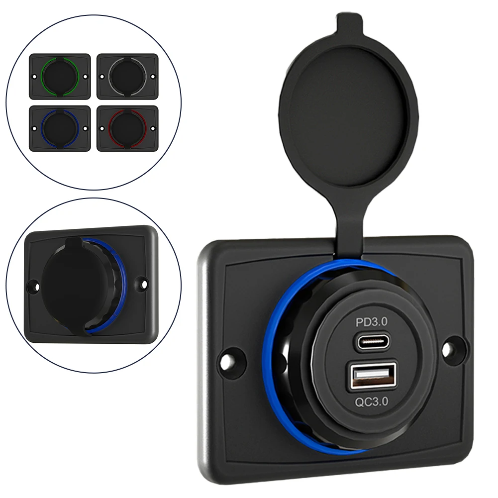 

Fast Charging Car Charger 30W ABS Power Socket USB PD 1 Psc Car Accessories DC12V-24V Mount Adapter Replacement