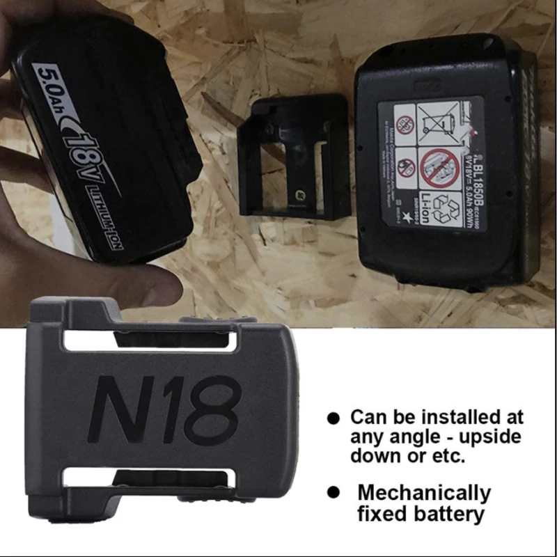 1/3Pcs แบตเตอรี่สำหรับ Milwaukee Battery Mount Dock เหมาะสำหรับ M18 48-11-1850 18V Mount Holder Dock คลิปแบตเตอรี่