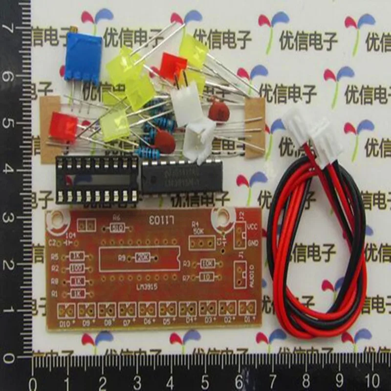 5PCS Electronic Audio Level Indicator Kit 10 Segments Module Fun DIY Project for Electronics Enthusiasts
