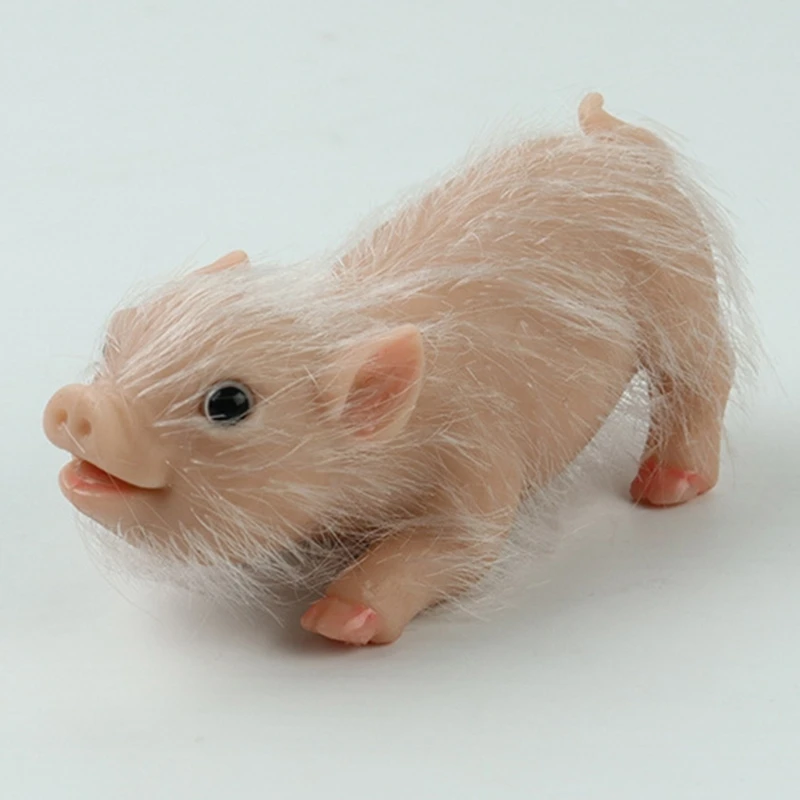 

Realistic Pig Baby New Born Silicones Animals Toy New Born 5''