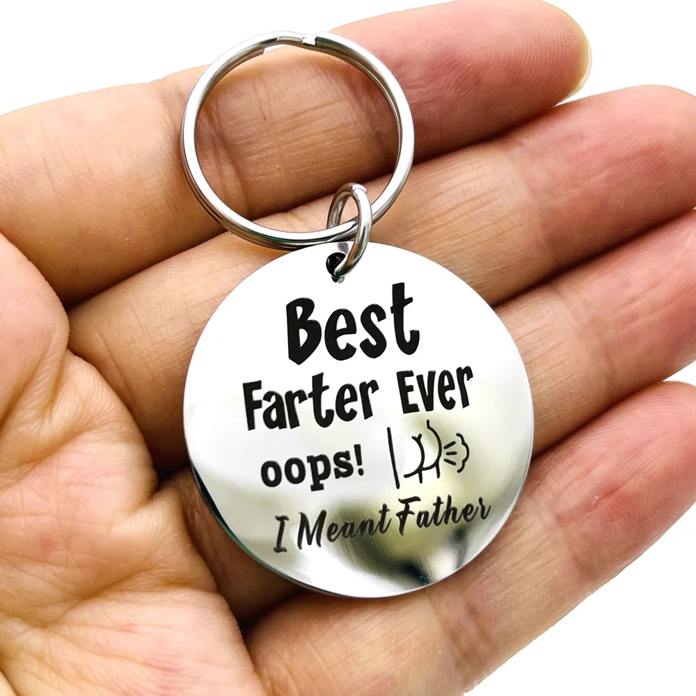 Fathers Day Funny Gifts for Dad Husband Him Keychain Birthday Christmas Anniversary Gifts for Dad Step Dad