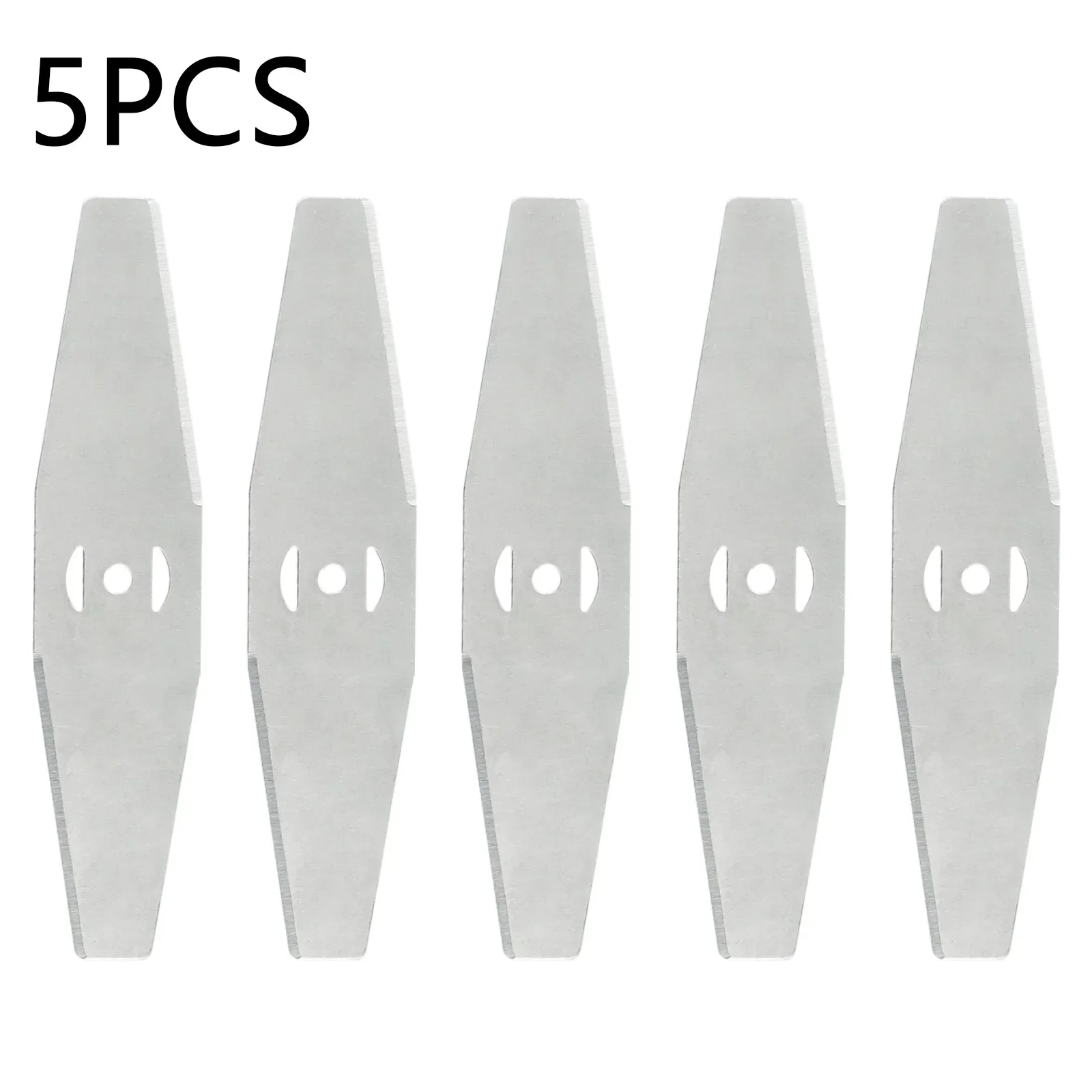 5pcs Alloy Blade Metal Grass String Trimmer Head Saw Blades Lawn Mower Parts Accs Fittings Garden Power Tool Crescent Hole Blade