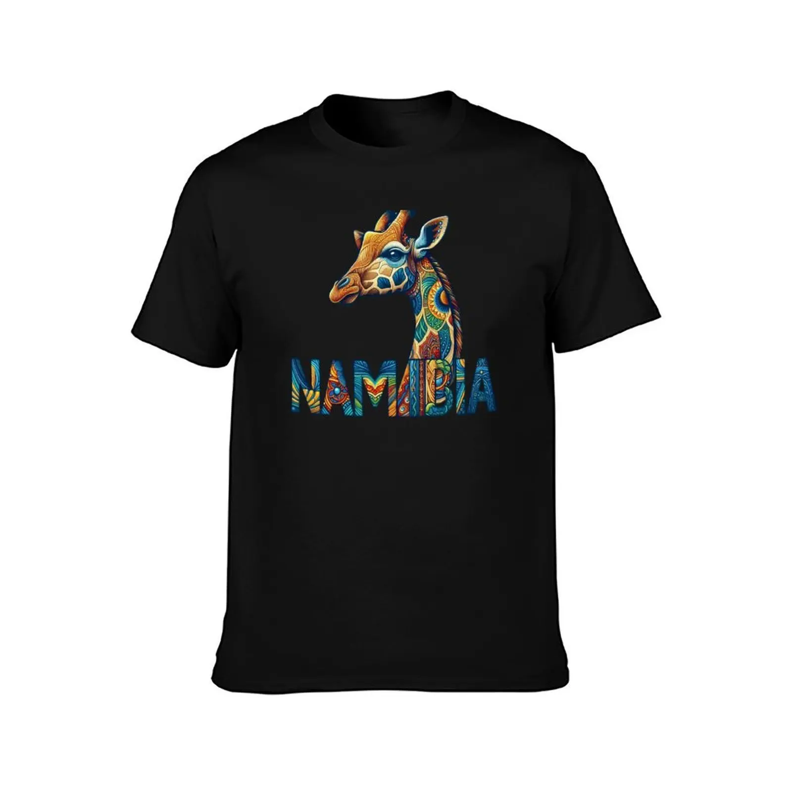 Namibia Africa T-Shirt, Summer Casual Cotton Tee, Oversized Streetwear Tops, Vintage Graphic Print, Loose Fit Short Sleeve