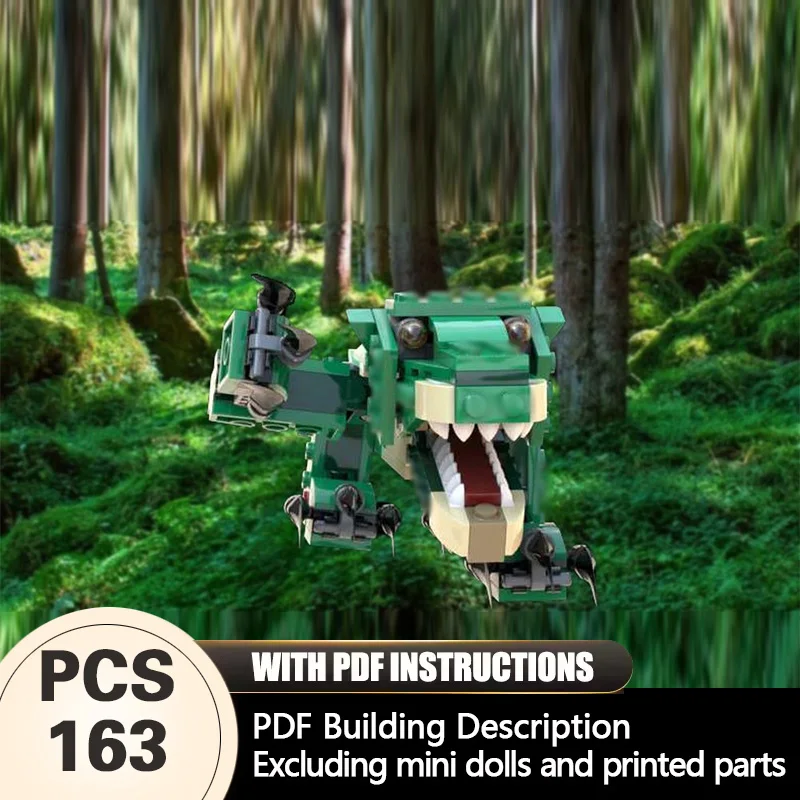 

Creators Animal Series Model MOC Building Bricks Green Big Dog Modular Technology Gifts Holiday Assemble Children Toys Suit