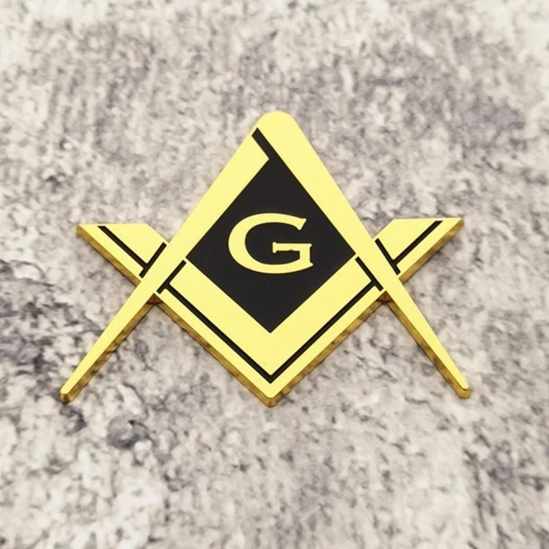 XA6H Easy Installation Masonic Emblems Car Decal for Auto and Motorcycle Enthusiasts