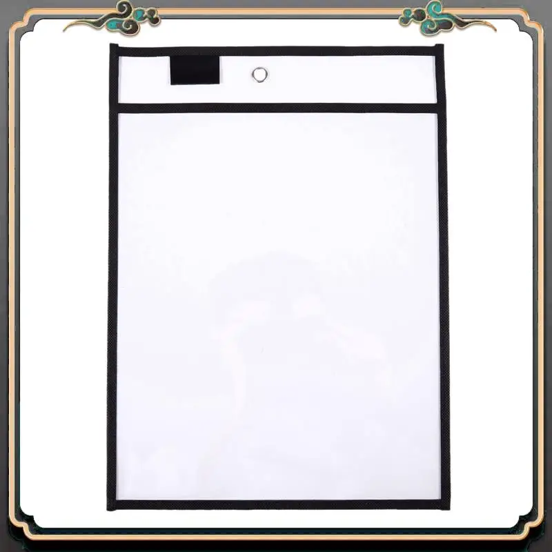 Reliable-150 Pack Dry Erase Pockets PVC Transparent Sewn Dry Erase File Bag Reusable Dry Erase Bag
