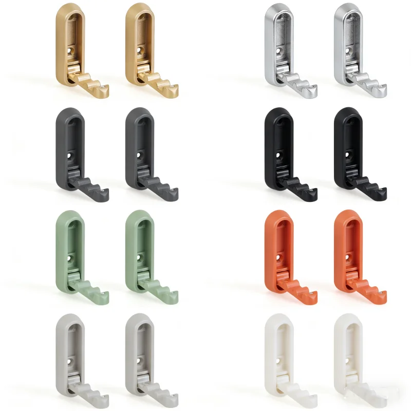 

L9BE4Pcs Elegant Folding Hook for Wall Mount Functional & Stylish Foldable Wall Hook set Multifunction Use in Home or Office