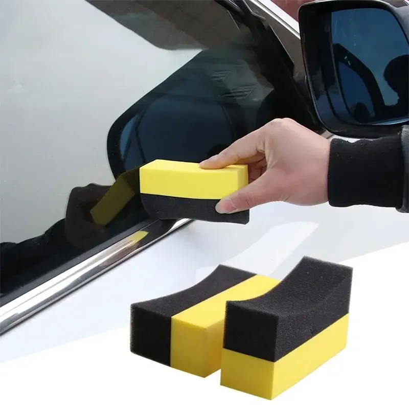 40/10/2Pcs Auto Cleaning Sponge Brush Set for Car Wheel Tire Wash Wipe Water Suction Sponge Pad Wax Polishing Tyre Brushes Tools