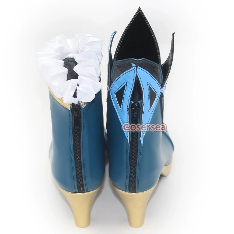 Cosersea cerydra cosplay sapatos jogo honkai: star rail cerydra salto alto halloween luz azul couro do plutônio cos cosplay sapatos
