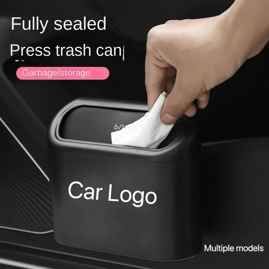 

Car trash can door hanging storage bucket Multi-functional storage inside the car storage bucket Creative supplies