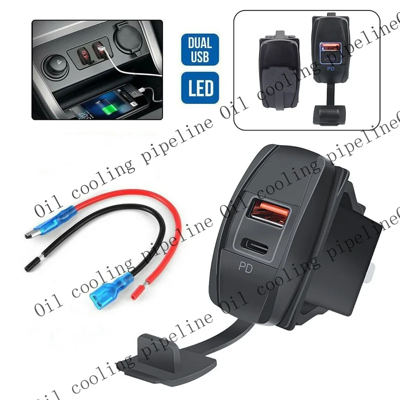 A+ Smart Chip Design Dual USB Charger with Rocker Switch and PD/QC3 0 Port