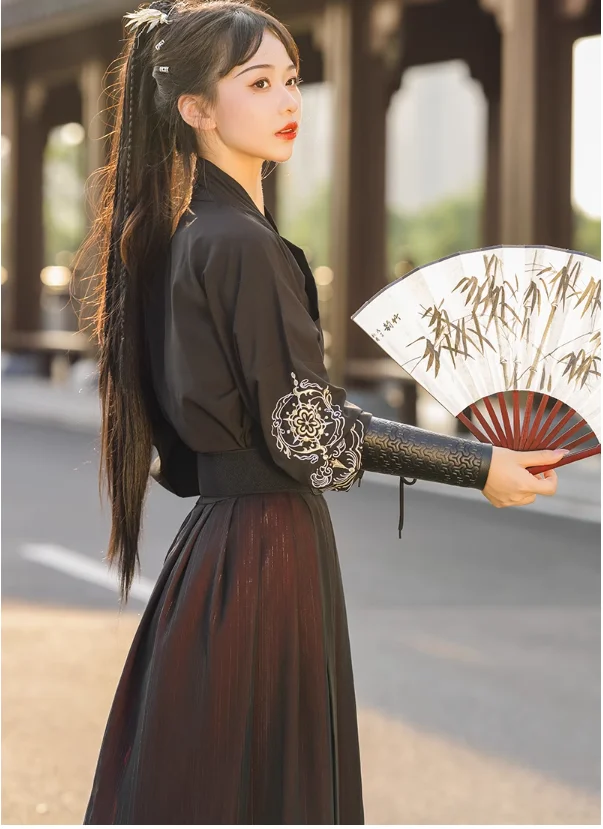 Dongfang Hanfu Spring and Autumn Xiake Handsome and Cool, Non Ancient Chinese Style Long Dress